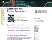 Tablet Screenshot of nelsonplumbers.com